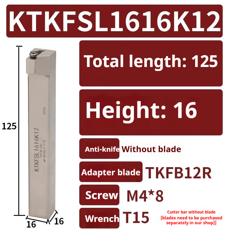 1002-CNC Swiss machine external circle grooving and cutting tool bar KTKFR non-biased head row tool machine horizontal loading tool bar KTKFSL Shandong Denso Pricision Tools Co.,Ltd.